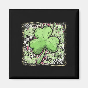 Glück der Kacheln St. Patrick's Day Leopard Glück Magnet