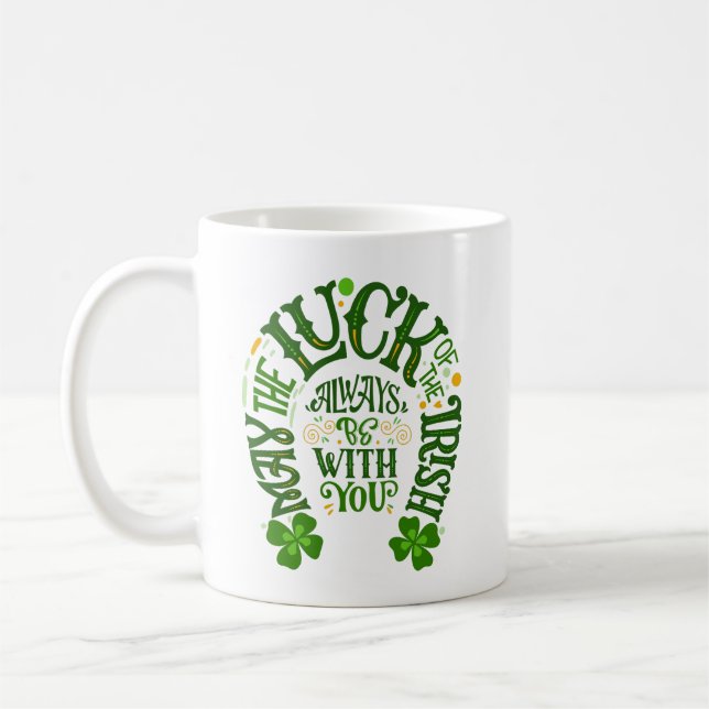 Glück des irischen Horseshoes Kaffeetasse (Links)