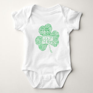 Glück des irischen Kleeblatts Baby Strampler