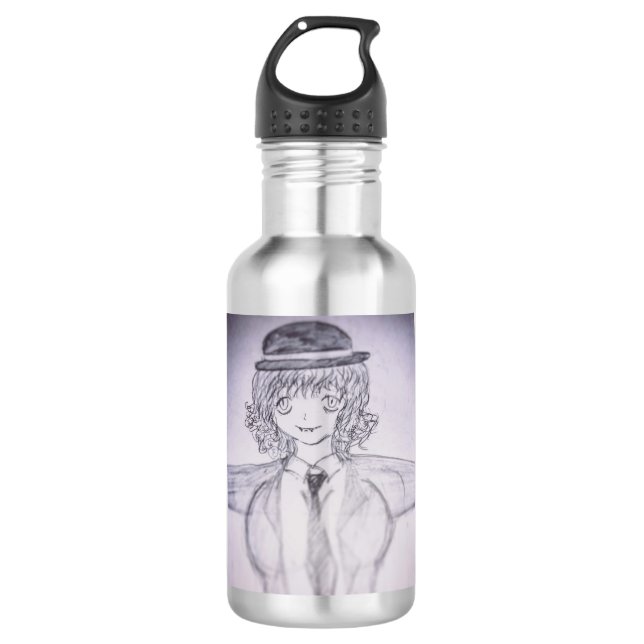 Glück Edelstahlflasche (Vorderseite)