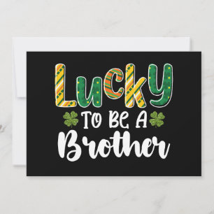 Glück, ein Bruder Familie St Patrick's Day zu sein Einladung
