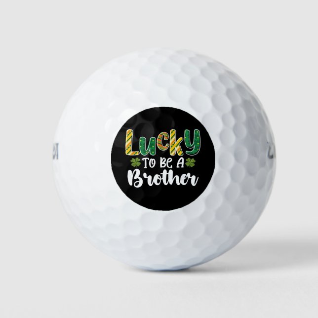 Glück, ein Bruder Familie St Patrick's Day zu sein Golfball (Vorderseite)