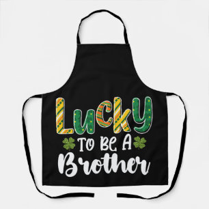 Glück, ein Bruder Familie St Patrick's Day zu sein Schürze
