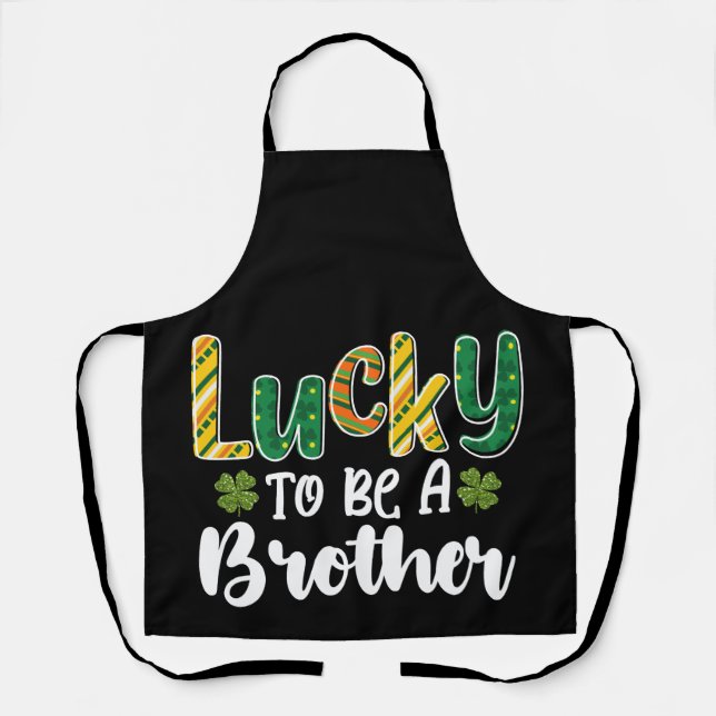 Glück, ein Bruder Familie St Patrick's Day zu sein Schürze (Vorderseite)