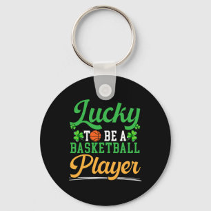 Glück, ein bysketbyll Spieler St. Patrick's Day zu Schlüsselanhänger