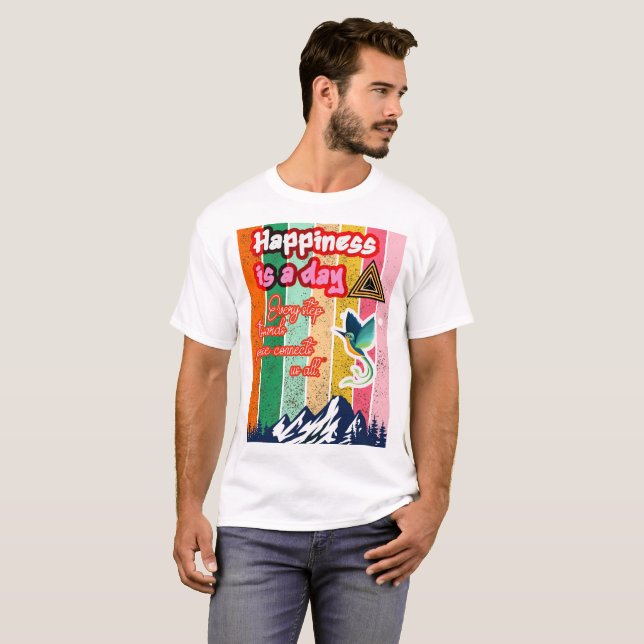 "Glück: Eine lebendige Erinnerung" T-Shirt (Vorne ganz)