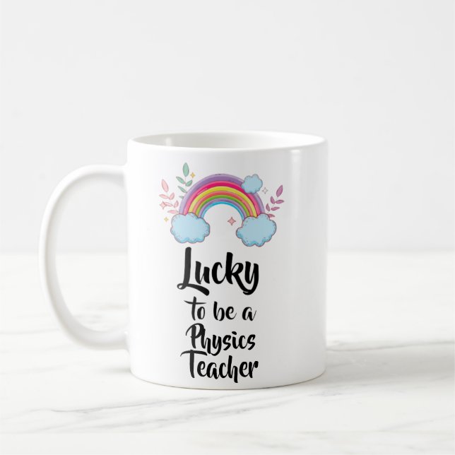 Glück, eine Physiklehrer-Tasse zu sein Kaffeetasse (Links)