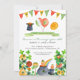 Glück Eins | St. Patrick's Day 1. Geburtstag Einladung