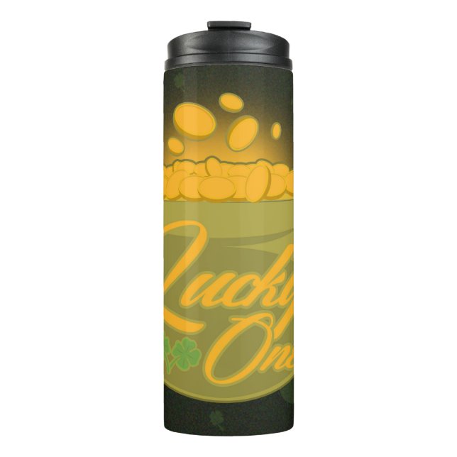 Glück Eins Thermosbecher (Vorderseite)