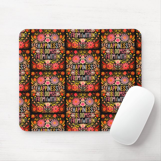 Glück erblüht von innen mousepad (Mit Mouse)