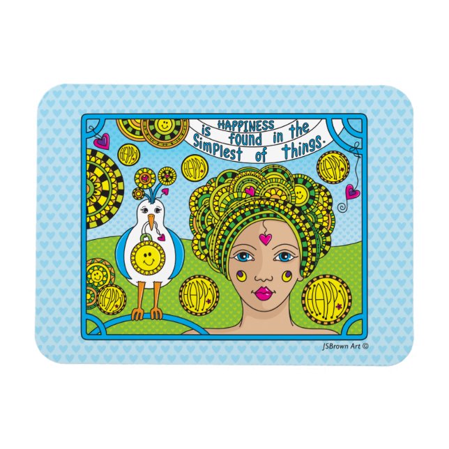 Glück_Flexible Magnet 6"x4" (Horizontal)