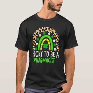 Glück für einen Apotheker Rainbow St Patricks Day T-Shirt