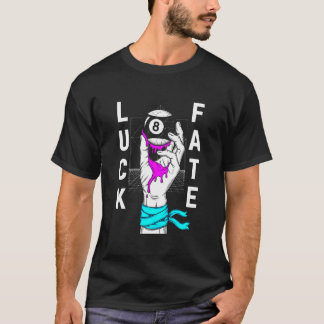 Glück gegen Schicksal 90er Jahre Ästhetisches graf T-Shirt