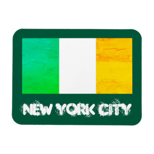 Glück gehabt in New York City - Irische Flagge NYC Magnet