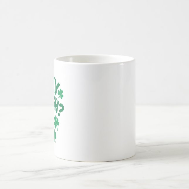 Glück gehabt? Spaß am St. Patrick's Day Kaffeetasse (Mittel)