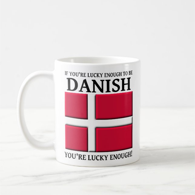 Glück genug, um dänische Tasse zu sein (Links)