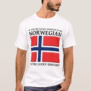 Glück genug, um norwegisches Shirt zu sein