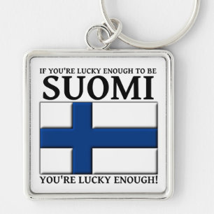 Glück genug, um Suomi-Schlüsselanhänger zu sein Schlüsselanhänger