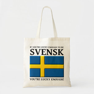 Glück genug, um Svensk Schwedische Bag-Tasche zu s Tragetasche