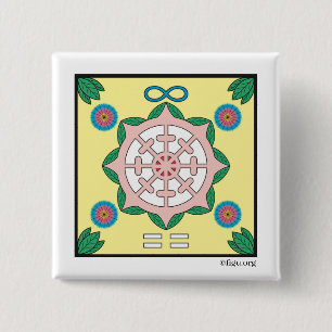 Glück/glückliches Symbol Button