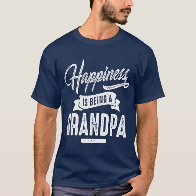 Glück Großvater T-Shirt (Vorderseite)