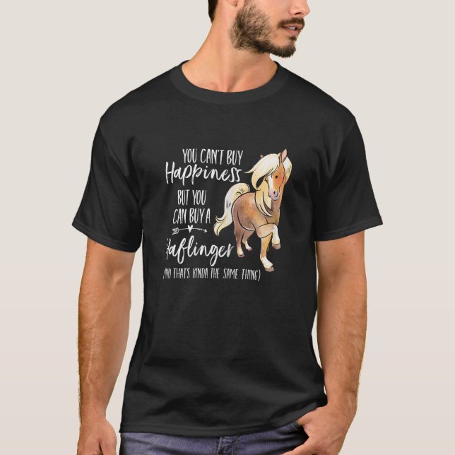 Glück Haflinger Pferd Lover Geschenk Idee T-Shirt (Vorderseite)