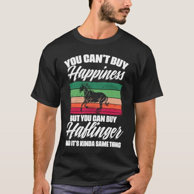 Glück Haflinger Pferd Pferdebesitzer T-Shirt (Vorderseite)