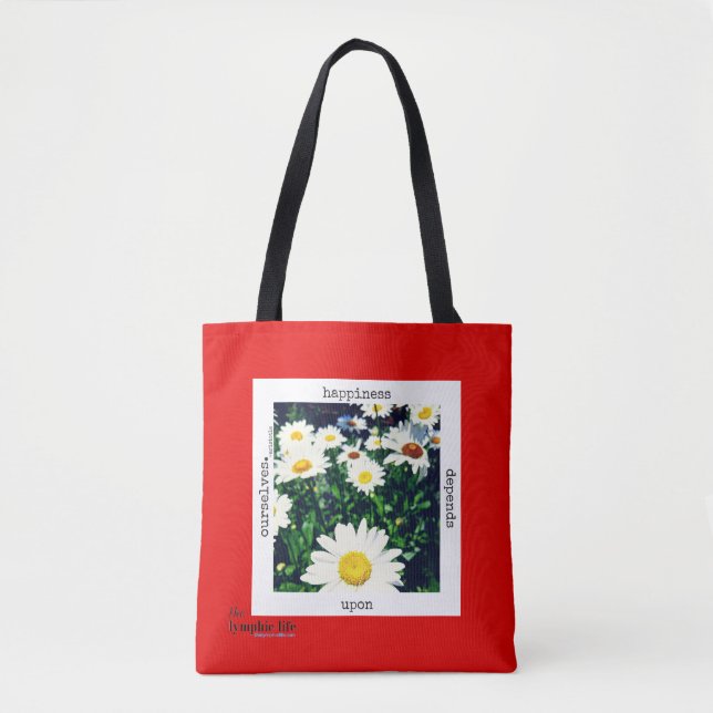 "Glück hängt nach uns selbst" Taschen-Tasche ab Tasche (Vorderseite)