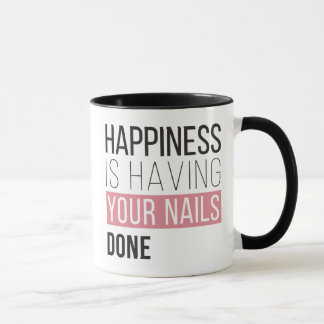 Glück hat Ihre getanen Nägel Tasse
