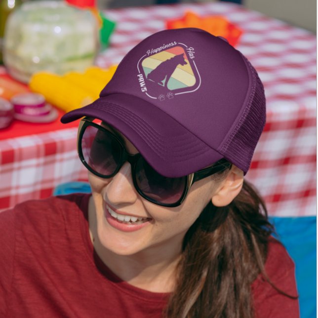 Glück hat Paws-Design Truckerkappe (Von Creator hochgeladen)