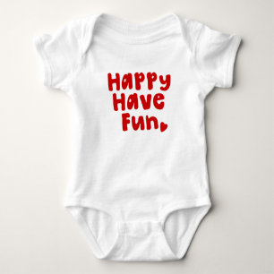 Glück hat Spaß Baby Strampler