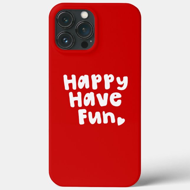 Glück hat Spaß Case-Mate iPhone Hülle (Rückseite)