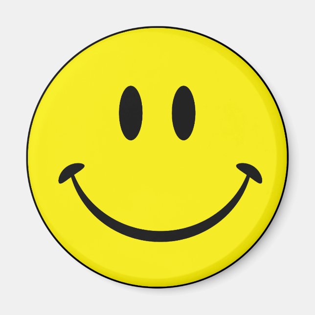 Glück im Gesicht Magnet (Vorne)