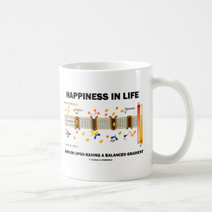 Glück im Leben hängt nach ausgeglichener Steigun Kaffeetasse