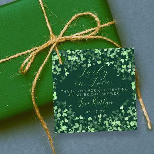 Glück im Liebesglück St. Patrick's Day Brautparty Geschenkanhänger