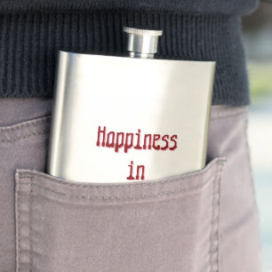 Glück in der Einsamkeit Klassische Flasche Flachmann