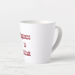 Glück in der Einsamkeit Latte Tasse