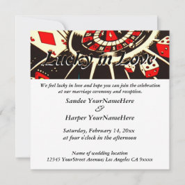 Glück in der Liebe Einladung Hochzeit