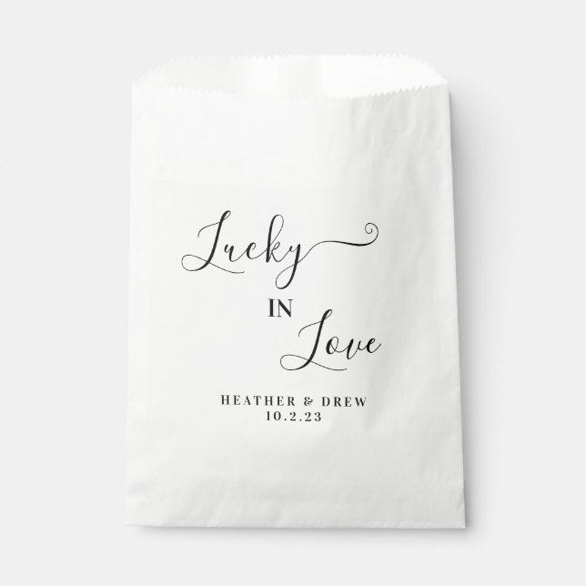 Glück in der Liebe Lottery Scratcher Gastgeschenk  Geschenktütchen (Vorderseite)