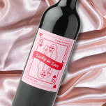 Glück in der Liebe Rosa und Rot Bachelorette Gefal Weinetikett<br><div class="desc">Mit unseren personalisierten Weinetiketten "Lucky in Liebe" können Sie Liebe und Glück genießen! Junggeselinnen-Abschied! Mit der zauberhaften Königin des Herzens und einer handgezeichnet Kontur mit Champagnerglas strahlen diese Labels Glamour und Spannung in fett rosa und rot aus. Egal ob Sie in Las Vegas feiern oder naher auf Zuhause, diese individuellen...</div>