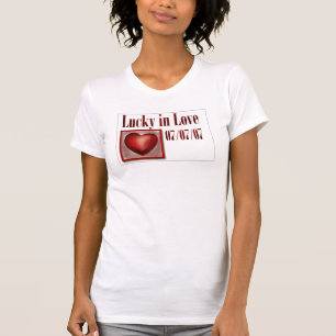 Glück in der Liebe Shirt für die 777 Hochzeit