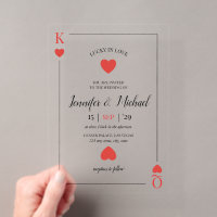 Glück in der Liebe Spielkarte Las Vegas Hochzeit