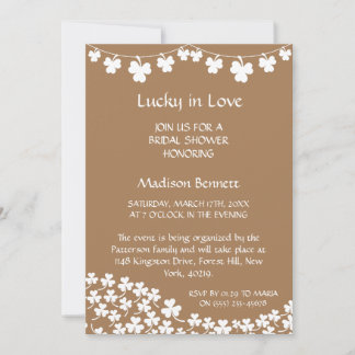 Glück in der Liebe St. Patrick's Day BABYShower CA Feiertagskarte