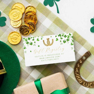 Glück in der Liebe St. Patrick's Day Brautparty Begleitkarte