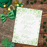 Glück in der Liebe St. Patrick's Day Brautparty Dankeskarte<br><div class="desc">Wir bedanken uns bei Ihnen in stilvollem Ambiente mit diesen modernen und sehr trendigen Brautparty- oder Hochzeitskarten. Dieses Design lässt sich leicht mit Ihrer speziellen Veranstaltungssprache personalisieren und Ihre Gäste werden begeistert sein,  wenn sie diese wunderbaren Dankesworte sehen. Matching-Elemente finden Sie in der Auflistung.</div>