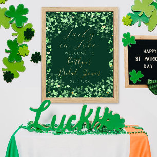 Glück in der Liebe St. Patrick's Day Brautparty Foliendrucke