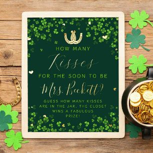 Glück in der Liebe St. Patrick's Day Brautparty Ga Foliendrucke