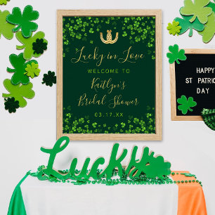 Glück in der Liebe St. Patrick's Day Brautparty Poster