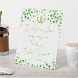 Glück in der Liebe St. Patrick's Day Brautparty Sockelschild