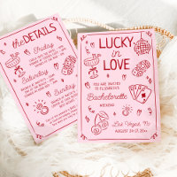 Glück in der Liebe Whimsical Hand Drawn Bacheloret